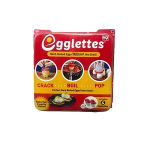 Egglettes Egg Cooker Hard Boiled Eggs without the Shell 4 Egg Cups As Seen On Tv